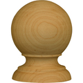 Osborne Wood Products 2 3/8 x 1 3/4 x 1 3/4 Mirror Top Finial in Alder 3006A